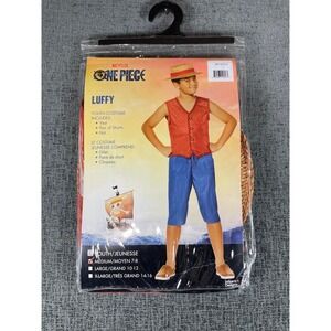 Netflix One Piece Luffy Youth Costume Kids Medium 7-8 Inspirit Designs 3pc Set